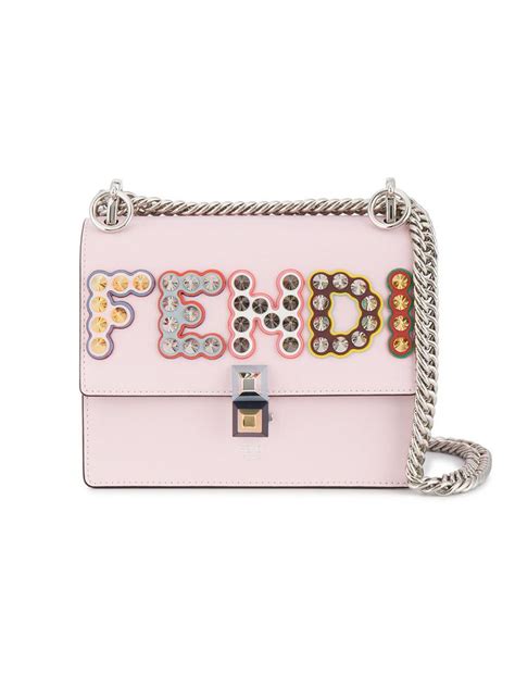 fendi bag with fluoro pink trim|Kan i leather crossbody bag Fendi Pink in Leather .